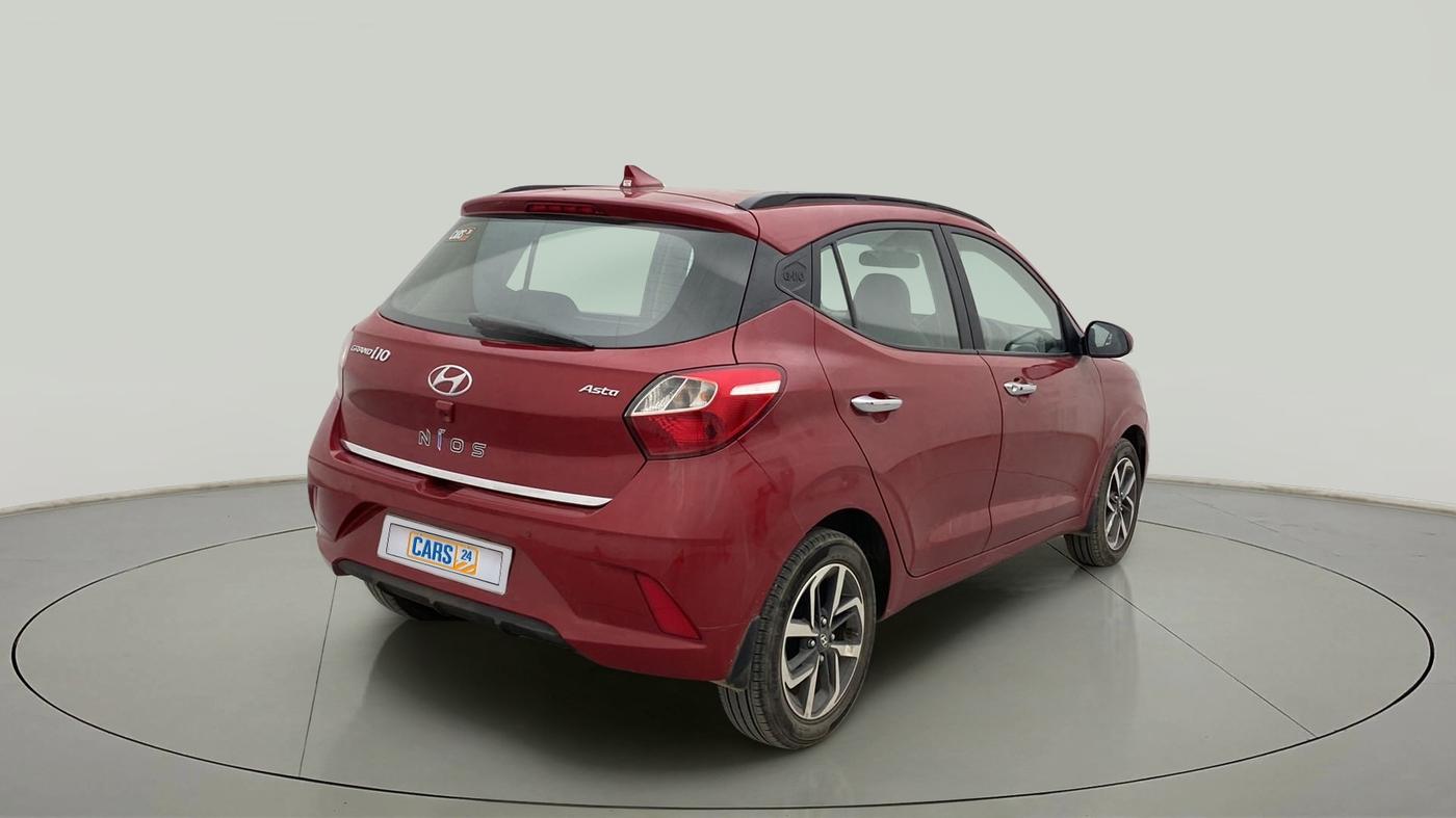 2021 Hyundai GRAND I10 NIOS ASTA 1.2 KAPPA VTVT, Petrol, Manual, 13,513 km, Right Back Diagonal