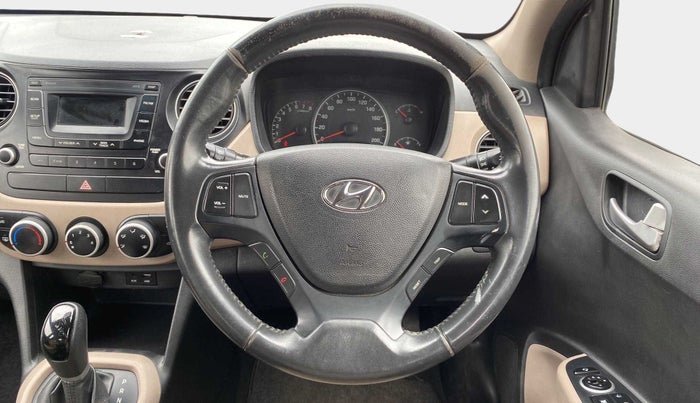 2016 Hyundai Grand i10 ASTA (O) AT 1.2 KAPPA VTVT, Petrol, Automatic, 52,685 km, Steering Wheel Close Up