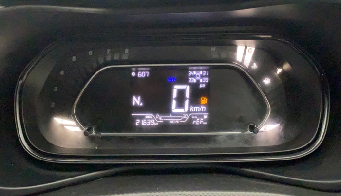 2022 Tata NEXON XZA PLUS (O) PETROL DARK EDITION, Petrol, Automatic, 21,749 km, Odometer Image