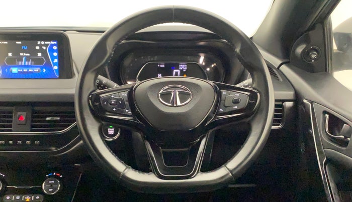 2022 Tata NEXON XZA PLUS (O) PETROL DARK EDITION, Petrol, Automatic, 21,749 km, Steering Wheel Close Up