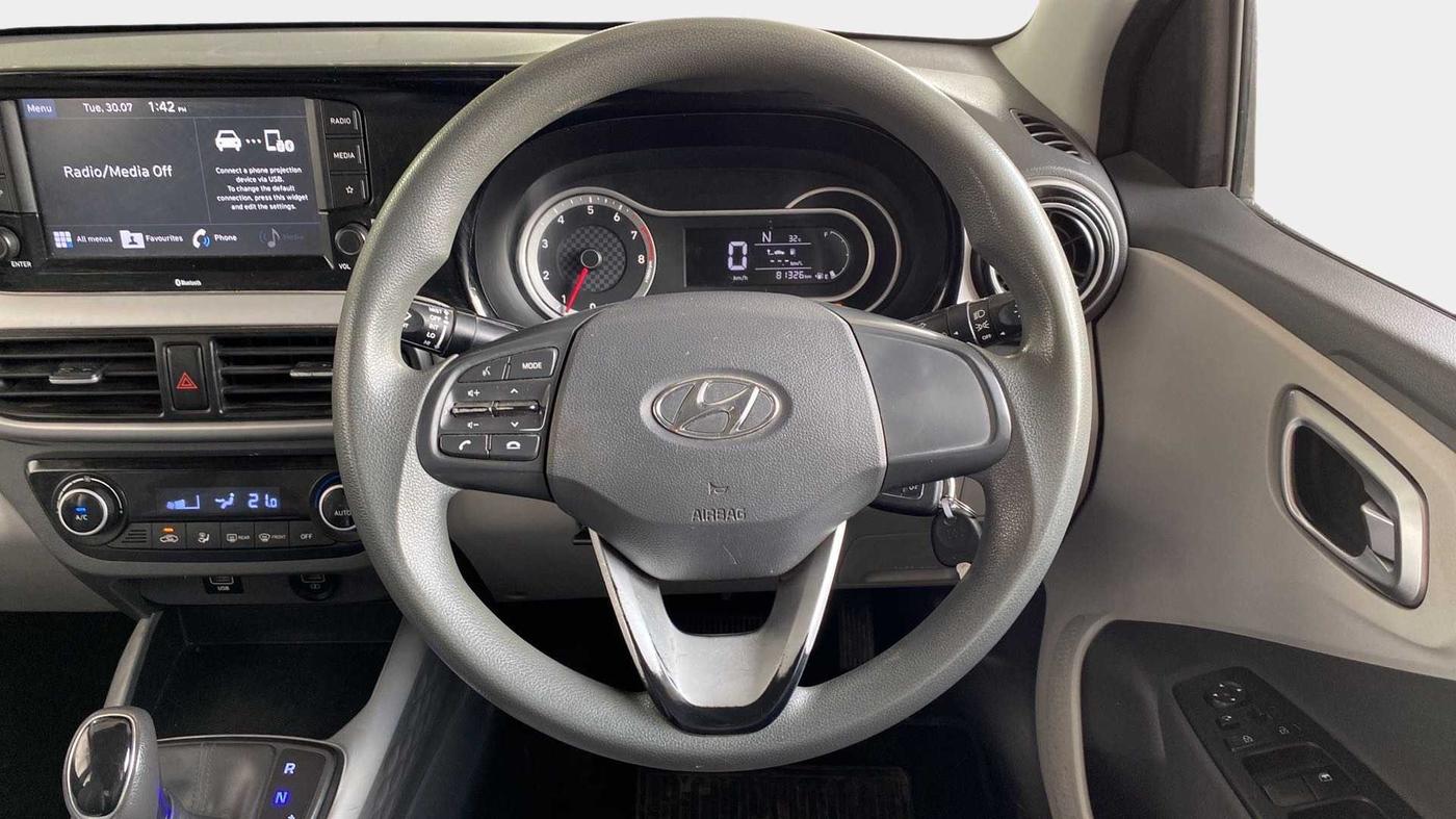 2019 Hyundai GRAND I10 NIOS SPORTZ AMT 1.2 KAPPA VTVT, Petrol, Automatic, 81,534 km, Steering Wheel Close Up