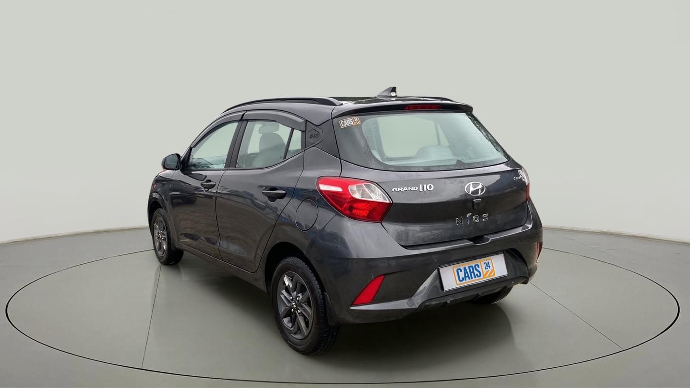 2022 Hyundai GRAND I10 NIOS SPORTZ AMT 1.2 KAPPA VTVT, Petrol, Automatic, 14,035 km, Left Back Diagonal