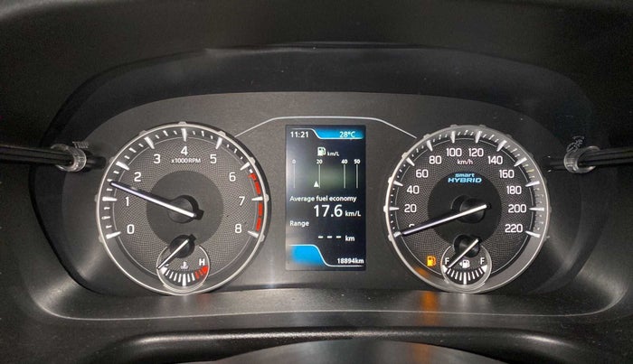 2022 Maruti BREZZA ZXI SMART HYBRID , Petrol, Manual, 18,995 km, Odometer Image