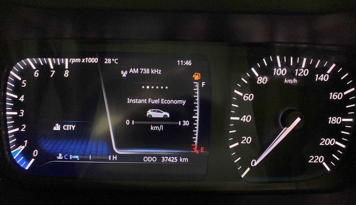 2021 Tata ALTROZ XZ PETROL, Petrol, Manual, 37,608 km, Odometer Image