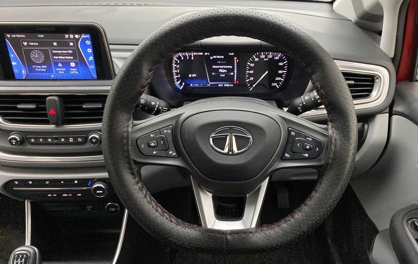 2021 Tata ALTROZ XZ PETROL, CNG, Manual, 37,608 km, Steering Wheel Close Up