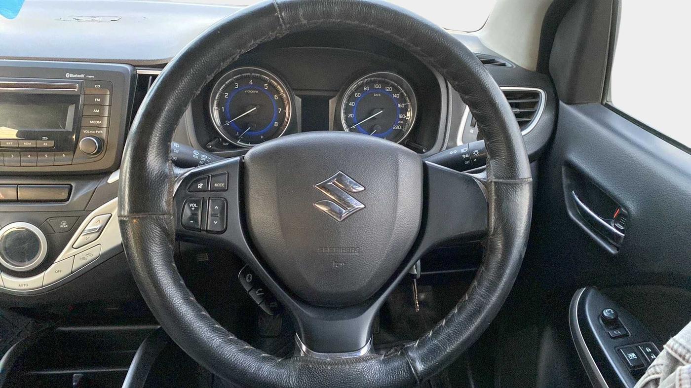 2018 Maruti Baleno DELTA PETROL 1.2, Petrol, Manual, 66,826 km, Steering Wheel Close Up