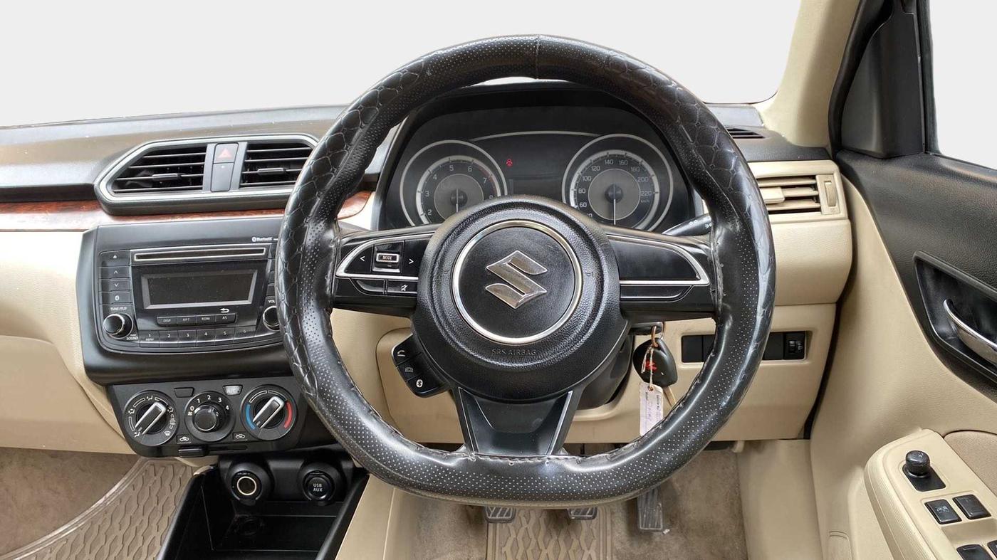 2017 Maruti Dzire VXI, Petrol, Manual, 54,307 km, Steering Wheel Close Up