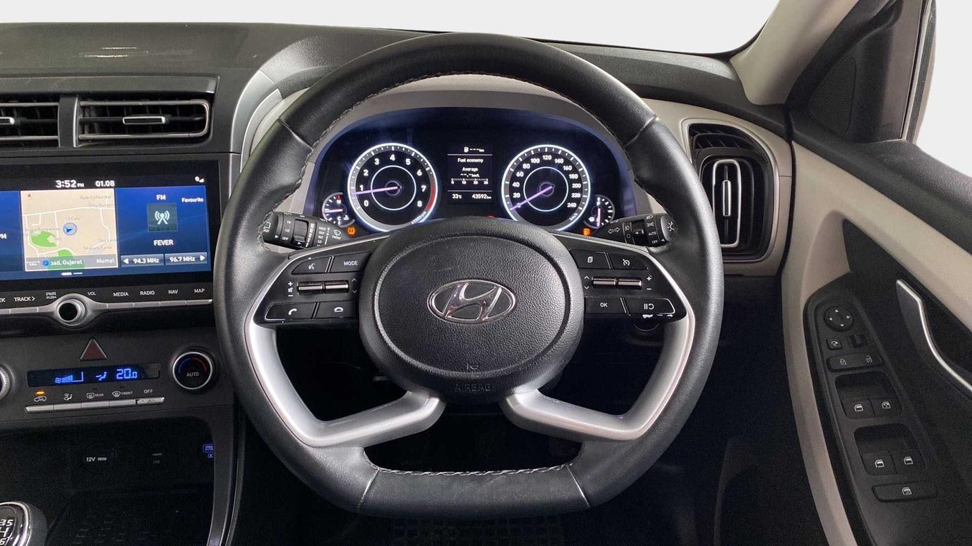2022 Hyundai Creta SX 1.5 PETROL, Petrol, Manual, 43,938 km, Steering Wheel Close Up