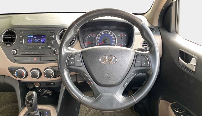 2016 Hyundai Grand i10 ASTA (O) AT 1.2 KAPPA VTVT, Petrol, Automatic, 30,803 km, Steering Wheel Close Up