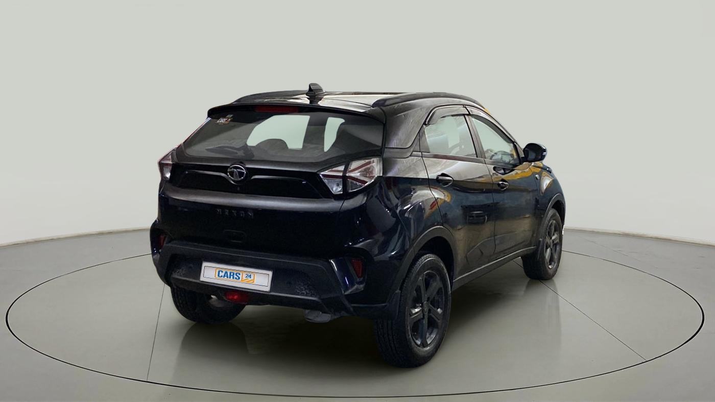 2022 Tata NEXON XZ PLUS (O) PETROL DARK EDITION, Petrol, Manual, 14,944 km, Right Back Diagonal