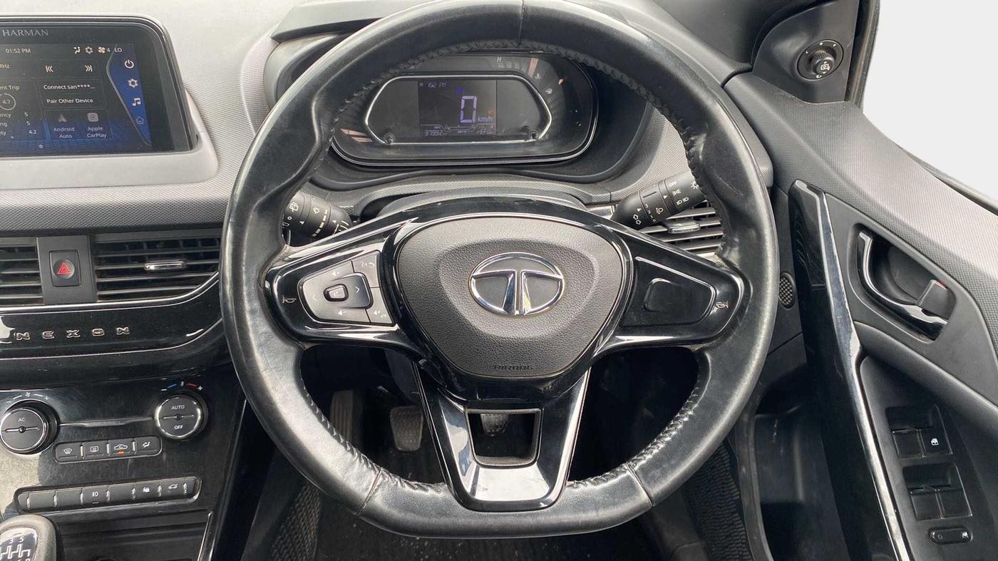 2022 Tata NEXON XZ PLUS PETROL DARK EDITION, Petrol, Manual, 37,985 km, Steering Wheel Close Up