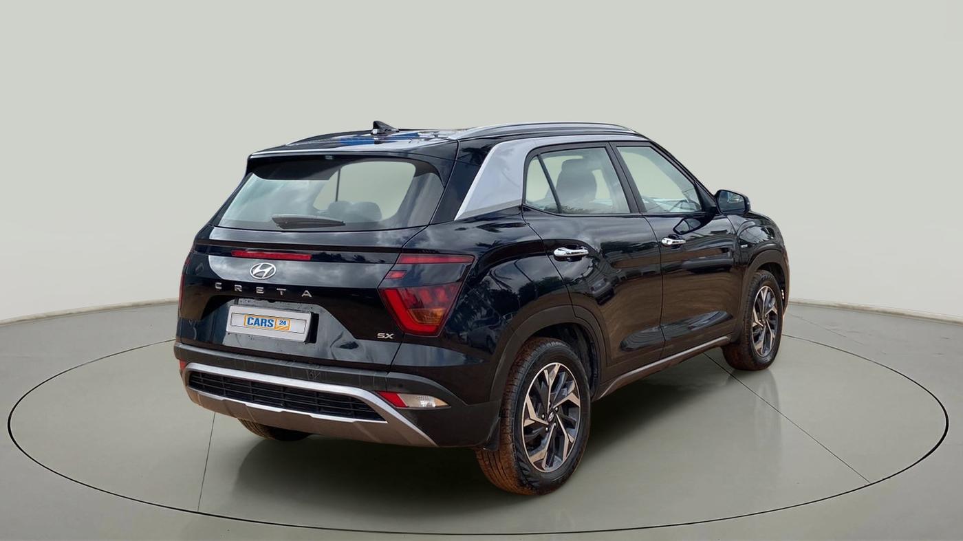 2020 Hyundai Creta SX (O) IVT 1.5 PETROL, Petrol, Automatic, 38,702 km, Right Back Diagonal