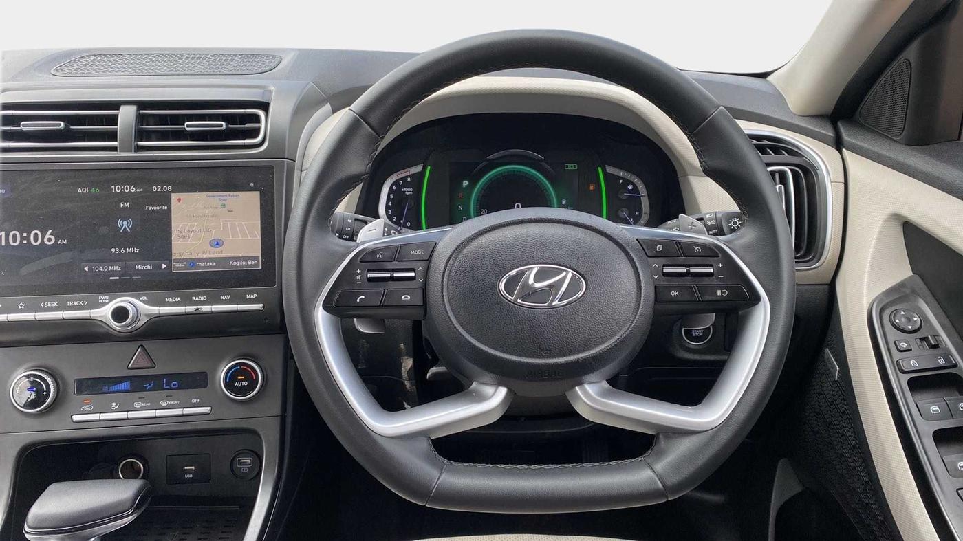 2020 Hyundai Creta SX (O) IVT 1.5 PETROL, Petrol, Automatic, 38,702 km, Steering Wheel Close Up