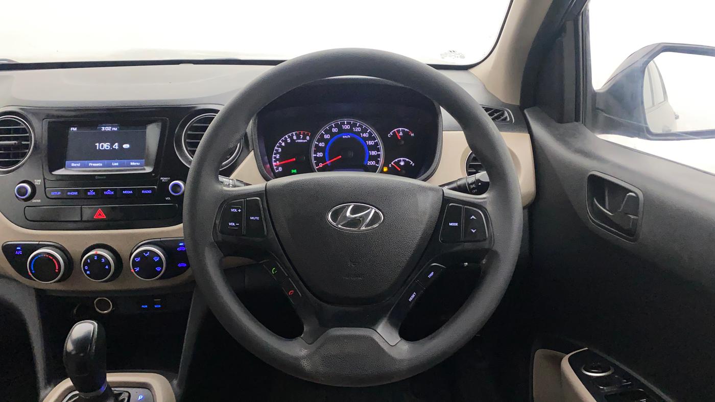 2018 Hyundai Grand i10 MAGNA AT 1.2 KAPPA VTVT, Petrol, Automatic, 67,851 km, Steering Wheel Close Up