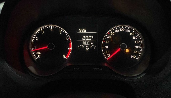 2018 Volkswagen Ameo TRENDLINE 1.0L, Petrol, Manual, 58,154 km, Odometer Image