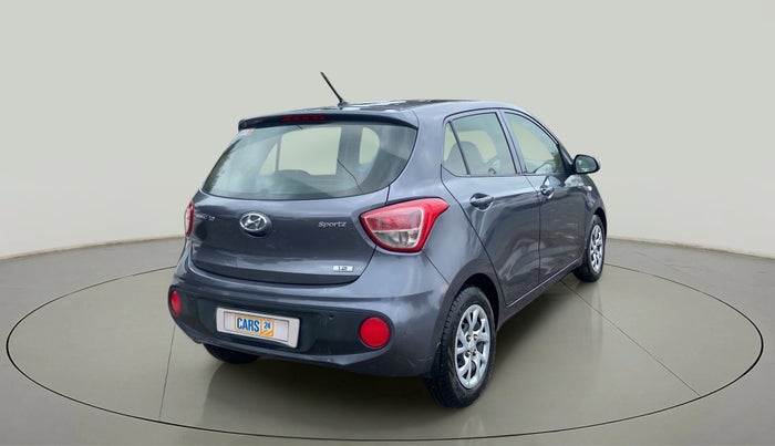 2017 Hyundai Grand i10 SPORTZ 1.2 KAPPA VTVT, Petrol, Manual, 71,086 km, Right Back Diagonal