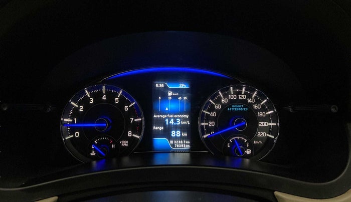 2018 Maruti Ciaz ALPHA 1.5 SHVS PETROL, Petrol, Manual, 76,692 km, Odometer Image