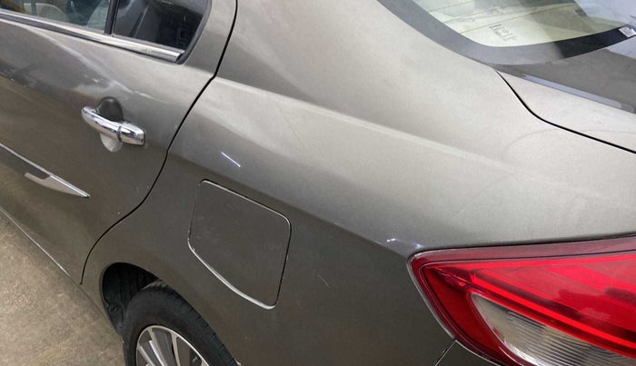 2018 Maruti Ciaz ALPHA 1.5 SHVS PETROL, Petrol, Manual, 76,692 km, Left quarter panel - Paint has minor damage