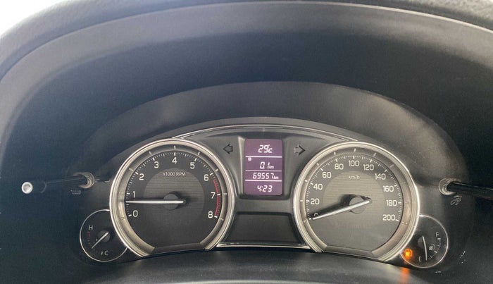 2016 Maruti Ciaz VXI+, Petrol, Manual, 69,520 km, Odometer Image