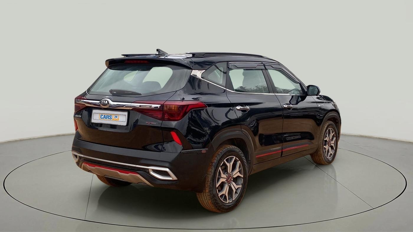 2021 KIA SELTOS GTX PLUS AT 1.5 DIESEL, Diesel, Automatic, 17,276 km, Right Back Diagonal