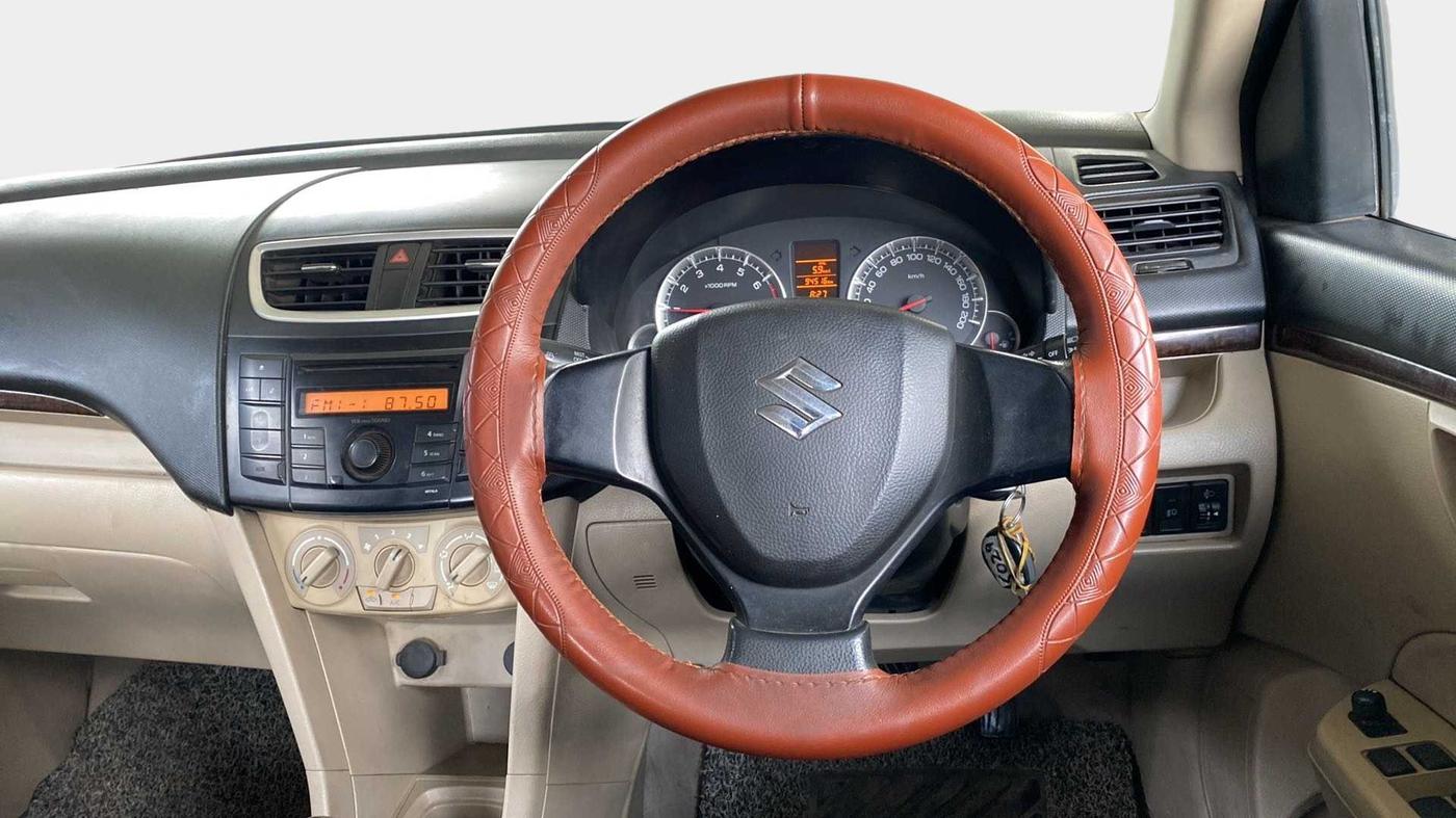 2013 Maruti Swift Dzire VXI, Petrol, Manual, 94,601 km, Steering Wheel Close Up