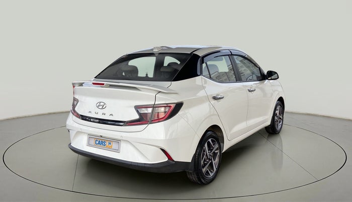 2022 Hyundai AURA SX 1.2 CNG, CNG, Manual, 33,298 km, Right Back Diagonal