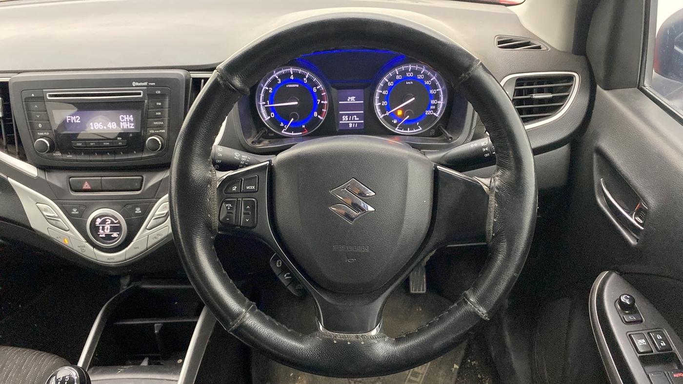 2017 Maruti Baleno DELTA PETROL 1.2, Petrol, Manual, 55,047 km, Steering Wheel Close Up