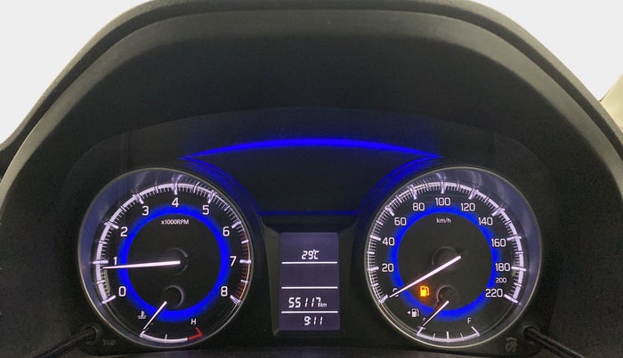 2017 Maruti Baleno DELTA PETROL 1.2, Petrol, Manual, 55,047 km, Odometer Image