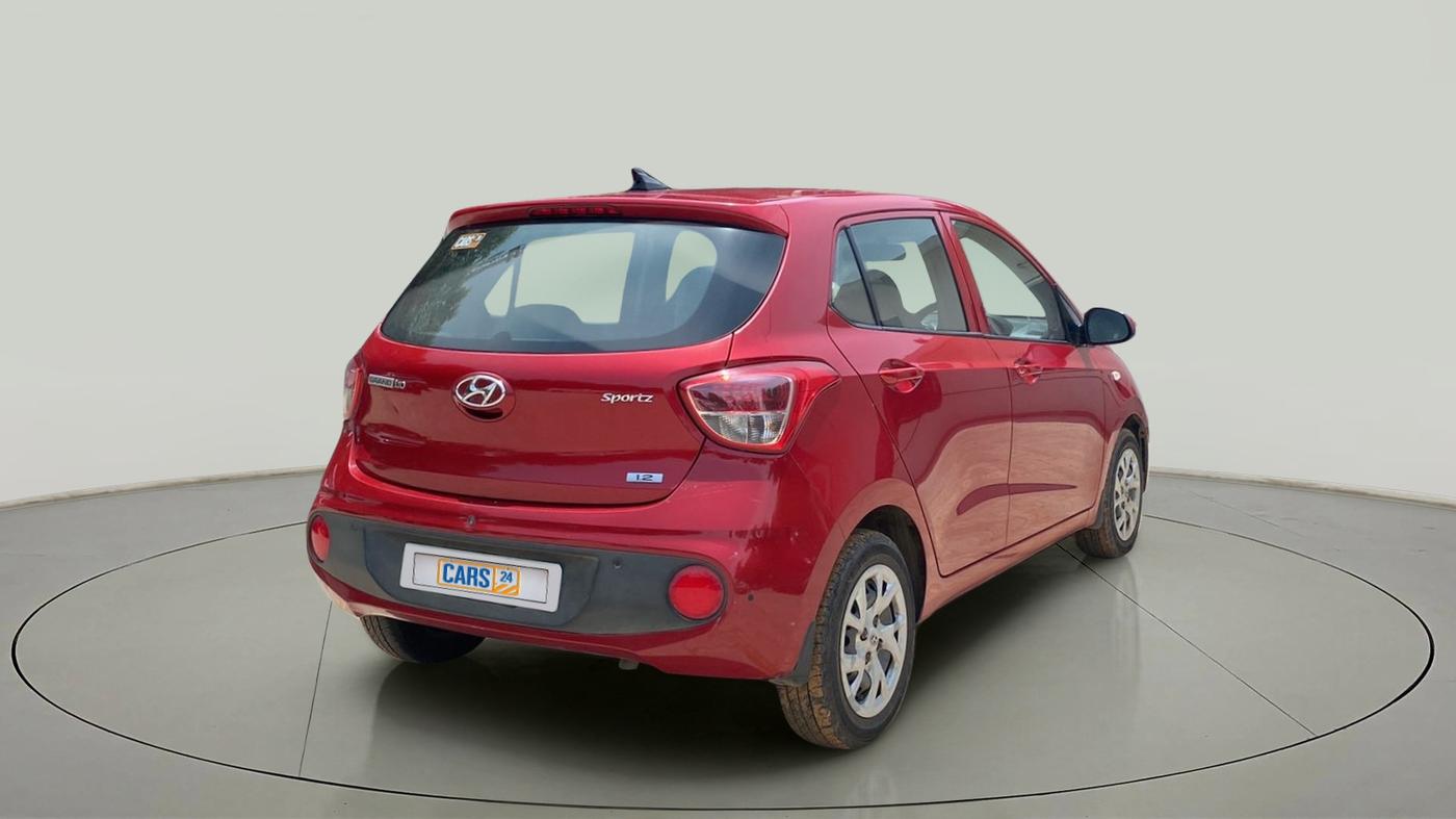 2018 Hyundai Grand i10 SPORTZ 1.2 KAPPA VTVT, Petrol, Manual, 37,109 km, Right Back Diagonal