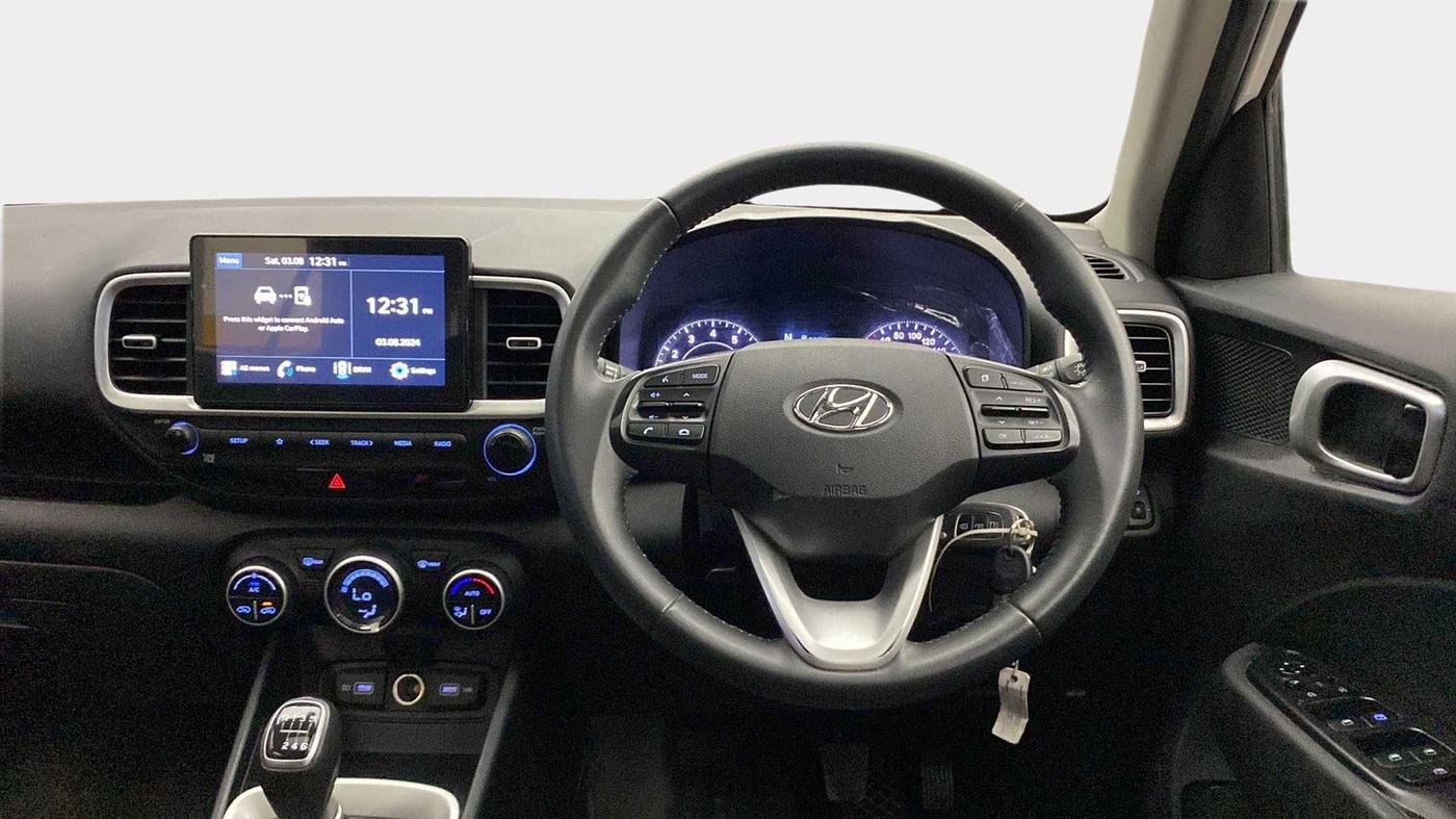 2021 Hyundai VENUE SX 1.0 TURBO IMT, Petrol, Manual, 31,035 km, Steering Wheel Close Up