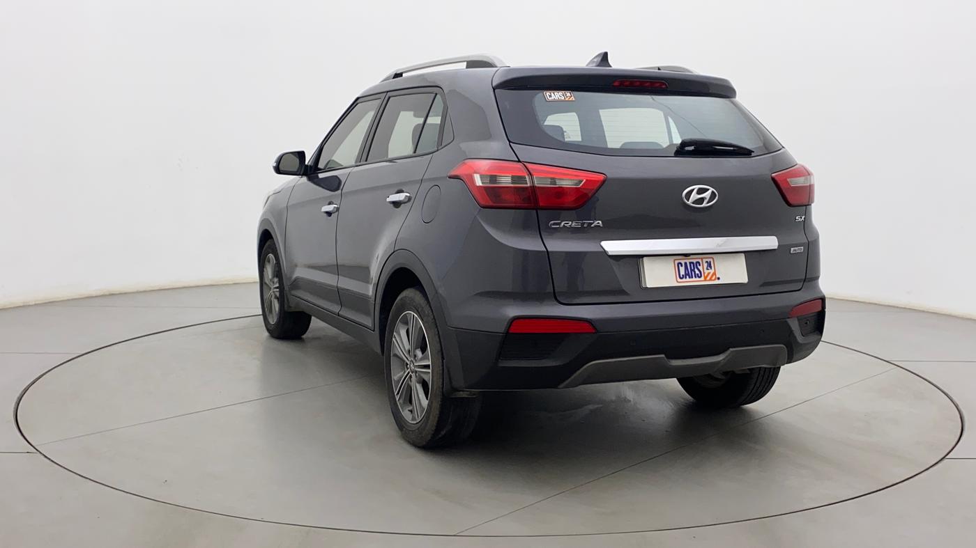 2017 Hyundai Creta SX PLUS AT 1.6 PETROL, Petrol, Automatic, 69,201 km, Left Back Diagonal