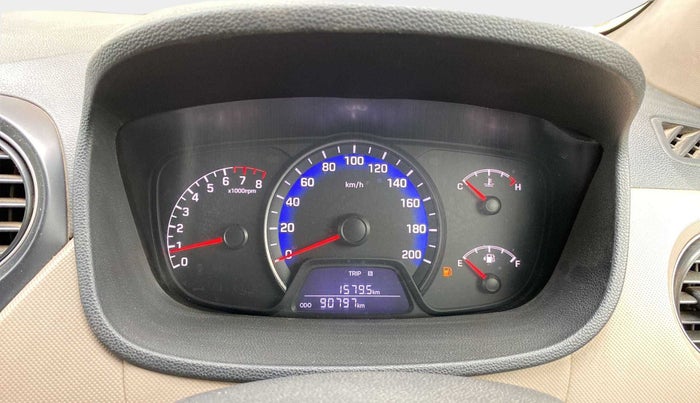 2017 Hyundai Xcent SX 1.2, Petrol, Manual, 90,793 km, Odometer Image
