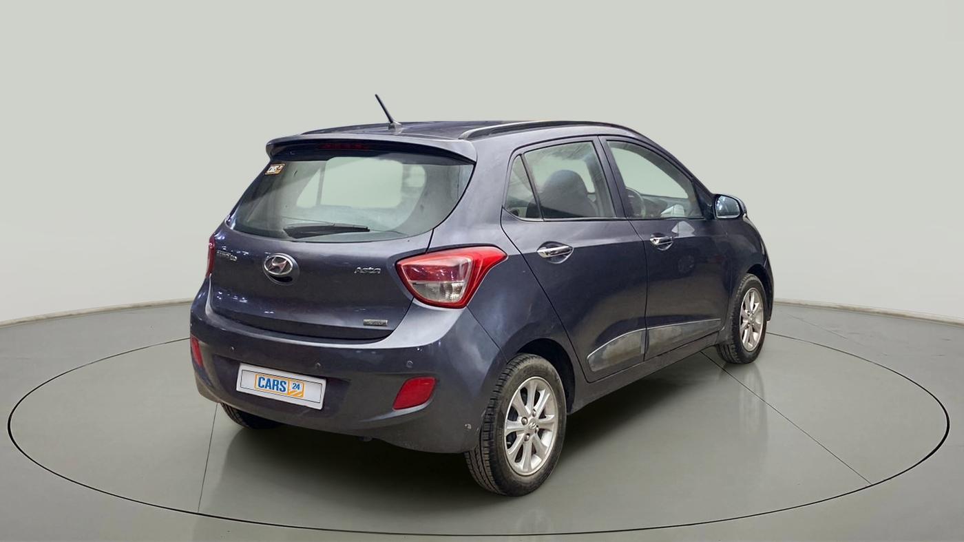 2014 Hyundai Grand i10 ASTA AT 1.2 KAPPA VTVT, Petrol, Automatic, 80,645 km, Right Back Diagonal