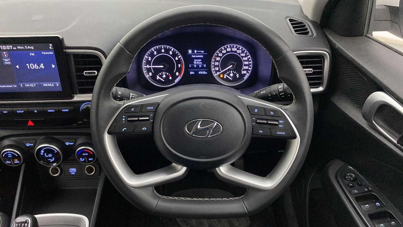 2020 Hyundai VENUE SX 1.0 (O) TURBO IMT, Petrol, Manual, 47,544 km, Steering Wheel Close Up