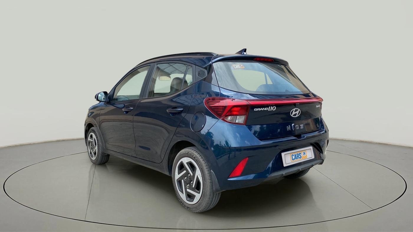 2023 Hyundai GRAND I10 NIOS SPORTZ AMT 1.2 KAPPA VTVT, Petrol, Automatic, 7,745 km, Left Back Diagonal