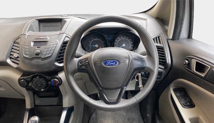 2017 Ford Ecosport TREND 1.5L PETROL, Petrol, Manual, 1,18,212 km, Steering Wheel Close Up
