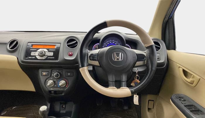 2015 Honda Brio S MT, Petrol, Manual, 97,786 km, Steering Wheel Close Up