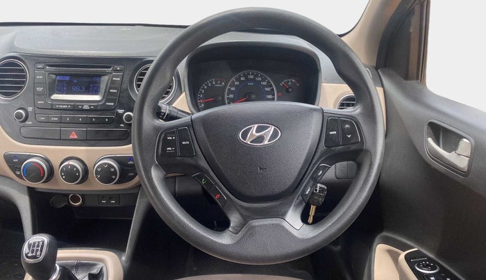 2015 Hyundai Grand i10 SPORTZ 1.2 KAPPA VTVT, Petrol, Manual, 36,438 km, Steering Wheel Close Up