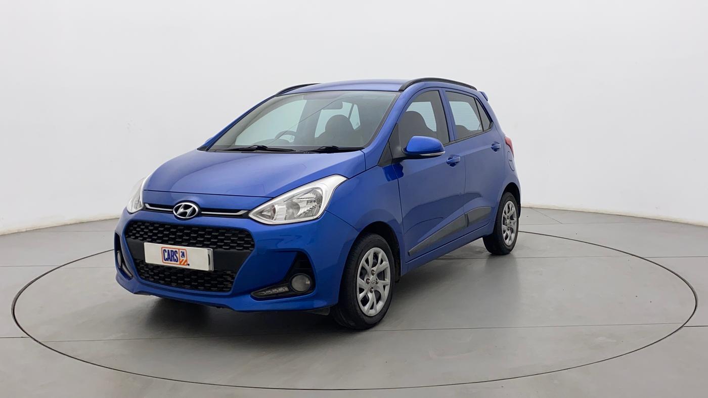 2019 Hyundai Grand i10 SPORTZ 1.2 KAPPA VTVT, Petrol, Manual, 31,632 km, Left Front Diagonal