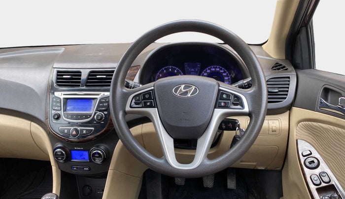 2013 Hyundai Verna FLUIDIC 1.6 VTVT SX, Petrol, Manual, 57,074 km, Steering Wheel Close Up