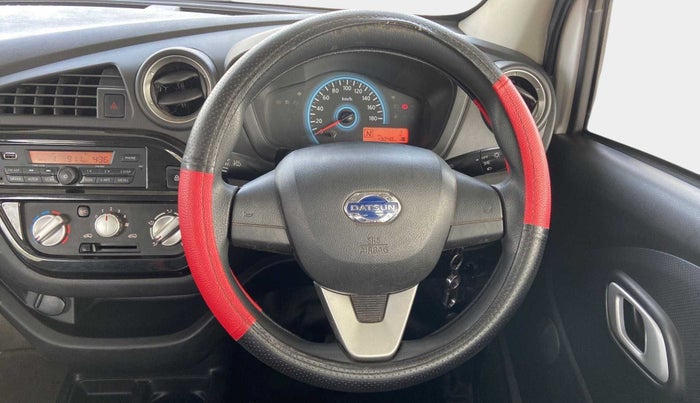 2018 Datsun Redi Go S 1.0 AMT, Petrol, Automatic, 13,023 km, Steering Wheel Close Up