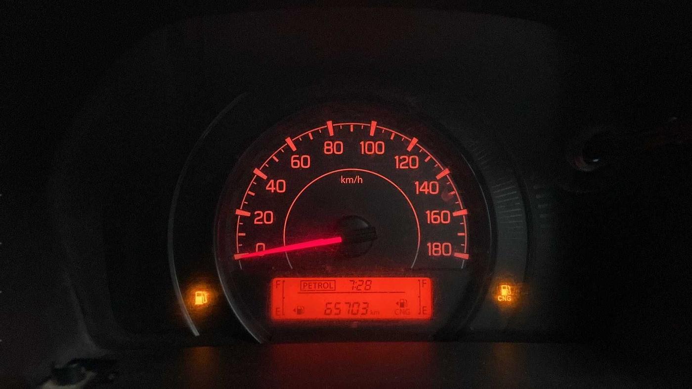 2019 Maruti New Wagon-R LXI CNG (O) 1.0, CNG, Manual, 65,818 km, Odometer Image