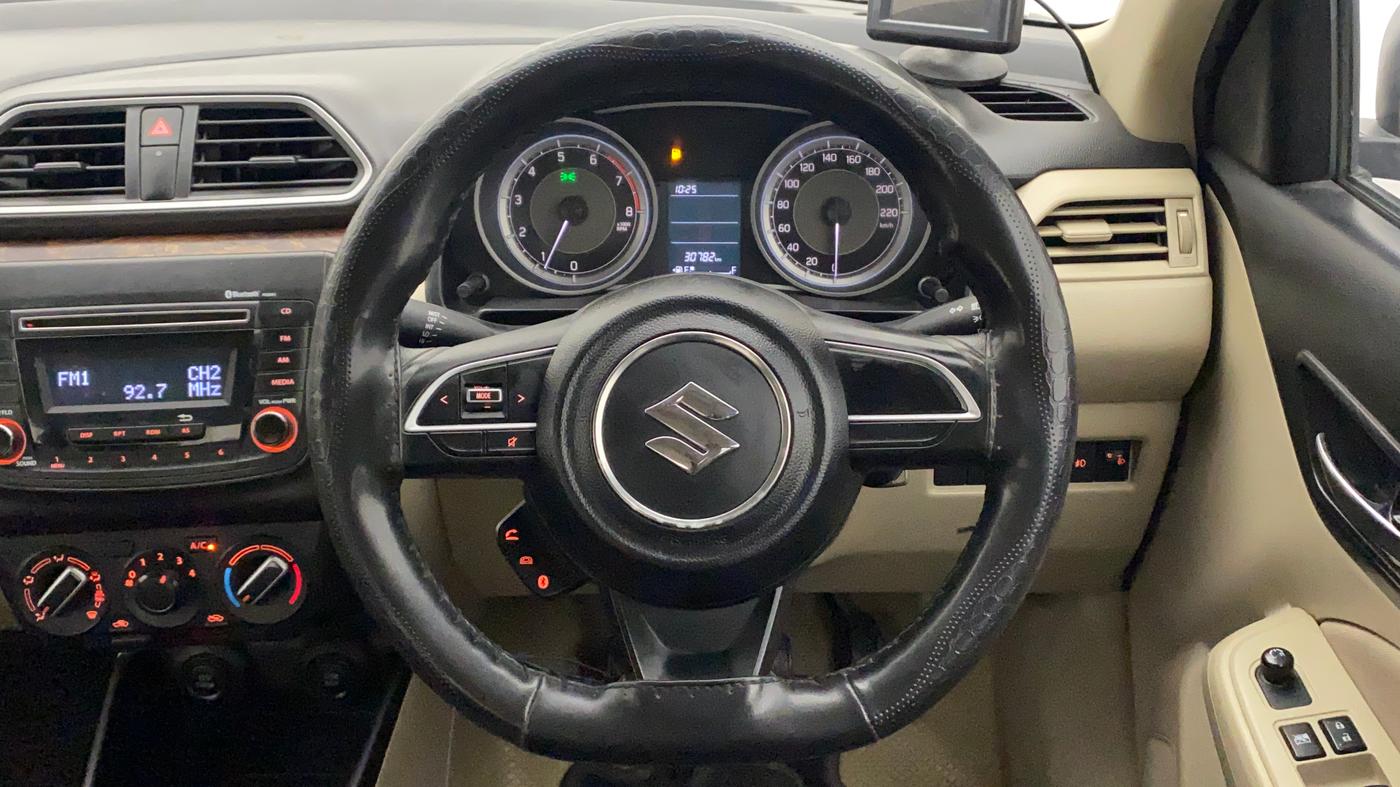 2018 Maruti Dzire VXI, Petrol, Manual, 30,781 km, Steering Wheel Close Up