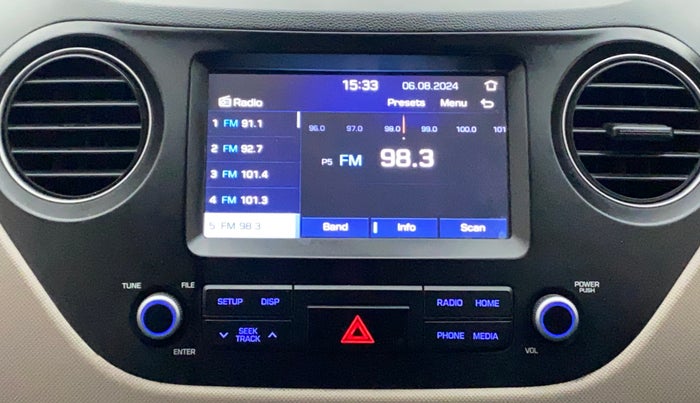 2019 Hyundai Grand i10 SPORTZ 1.2 KAPPA VTVT, Petrol, Manual, 52,756 km, Infotainment System