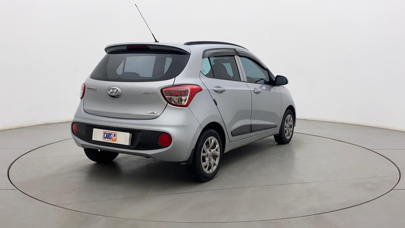 2019 Hyundai Grand i10 SPORTZ 1.2 KAPPA VTVT, Petrol, Manual, 52,756 km, Right Back Diagonal