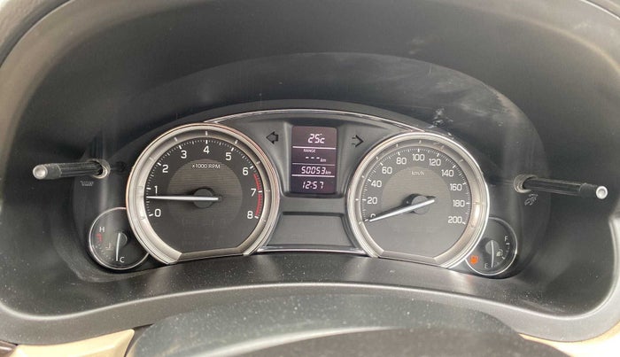 2016 Maruti Ciaz ZXI, Petrol, Manual, 50,219 km, Odometer Image