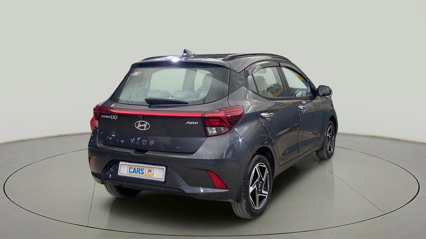 2023 Hyundai GRAND I10 NIOS ASTA 1.2 KAPPA VTVT, Petrol, Manual, 2,850 km, Right Back Diagonal
