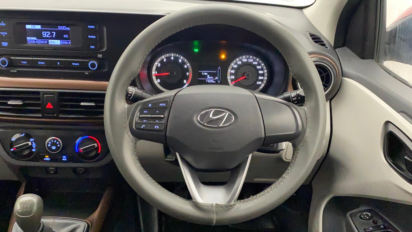 2020 Hyundai AURA S 1.2, Petrol, Manual, 17,225 km, Steering Wheel Close Up