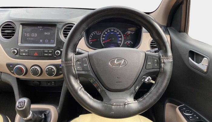 2018 Hyundai Grand i10 SPORTZ 1.2 KAPPA VTVT, Petrol, Manual, 15,854 km, Steering Wheel Close Up