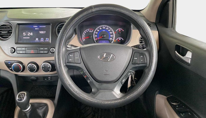 2018 Hyundai Grand i10 SPORTZ 1.2 KAPPA VTVT, Petrol, Manual, 21,306 km, Steering Wheel Close Up